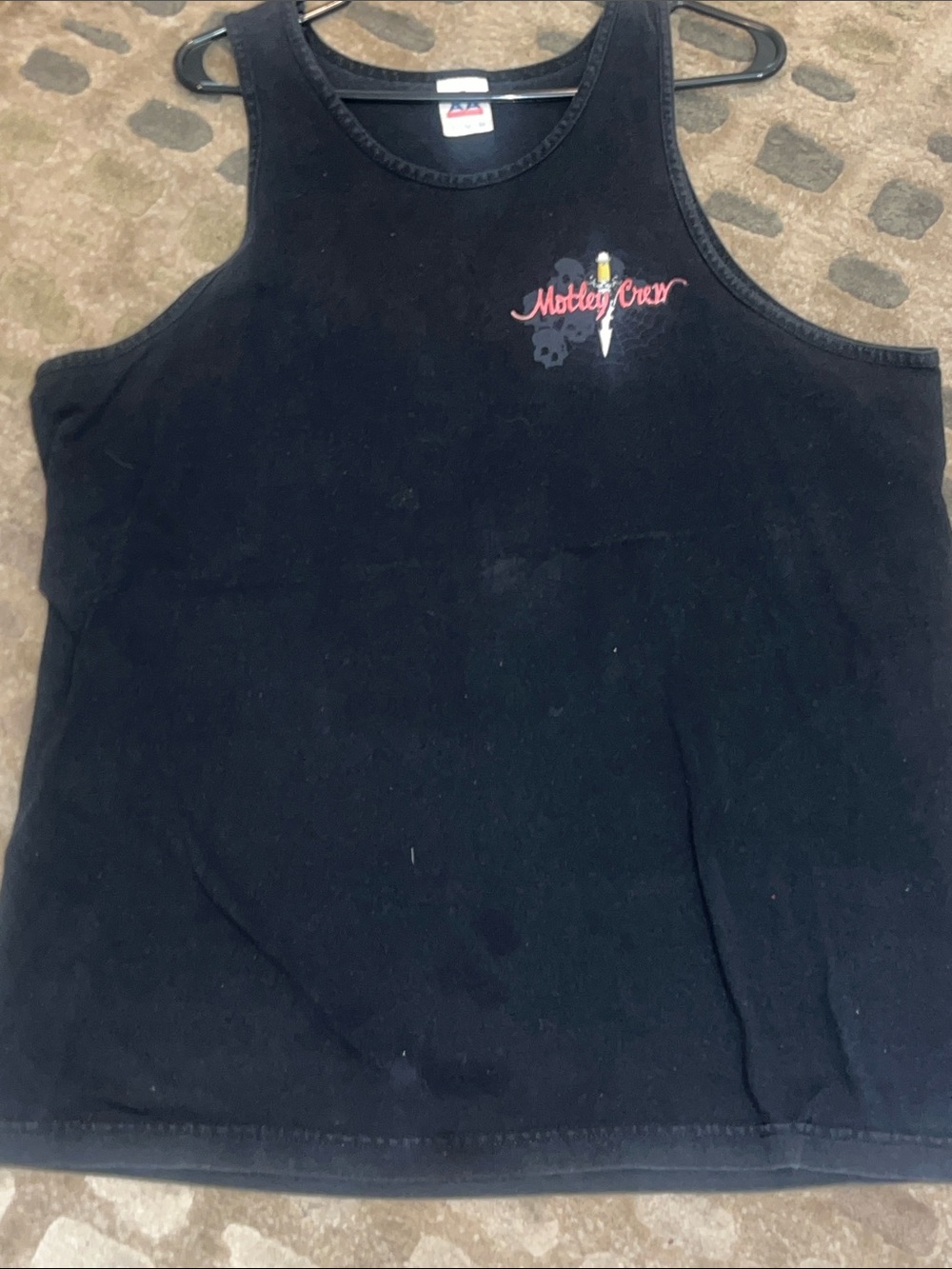 Motley Crue Black Graphic Tank Top